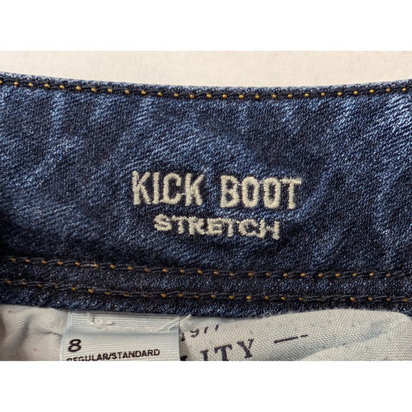 American Eagle Womens Jeans Kick Boot Stretch Size 8 Regular Blue - Picture 4 of 9